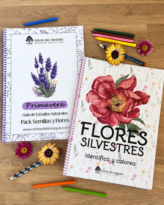 Pack Semillas y Flores + Identifica y Colorea Flores Silvestres