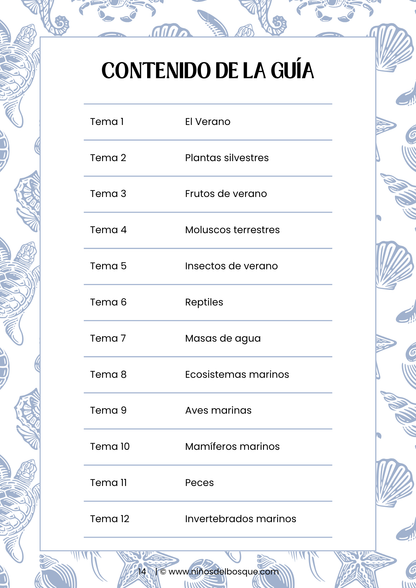 Guía de Estudios Naturales de Verano