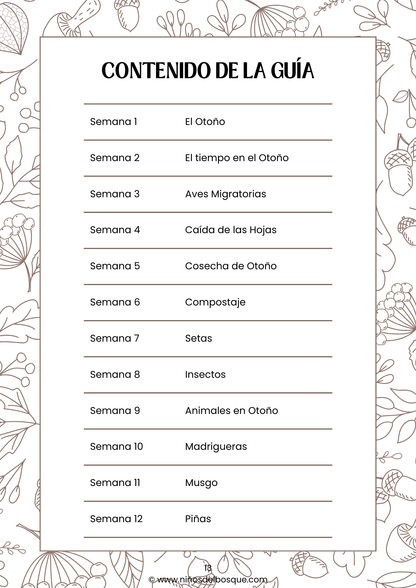 Guía de Estudios Naturales Otoño